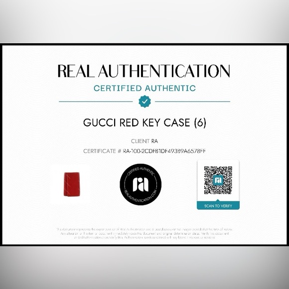 Gucci Vintage Red Leather Key Holder Wallet - Picture 11 of 11